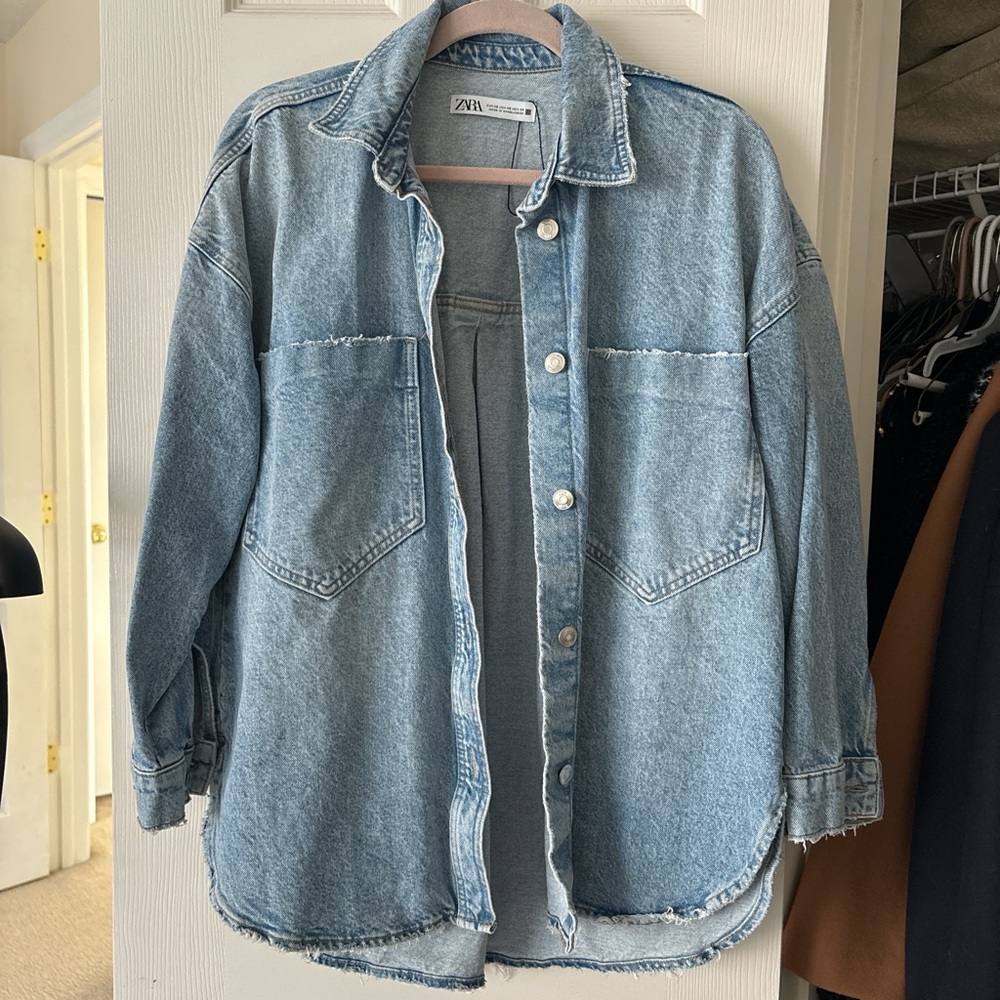 Zara Light Blue Denim Jacket